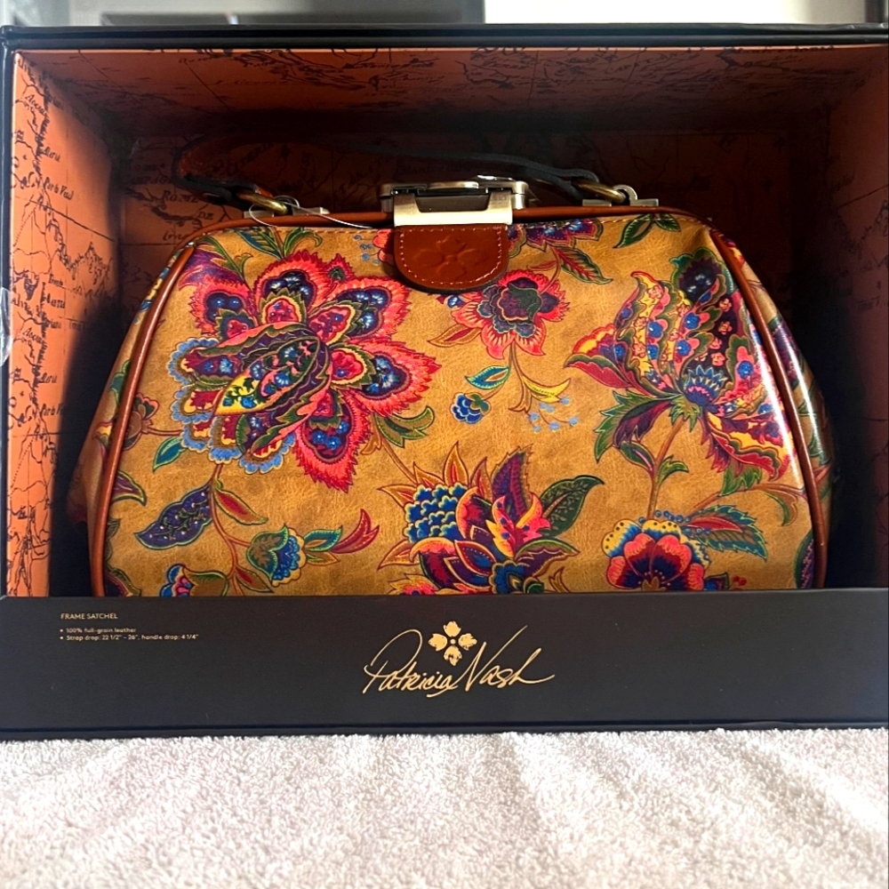 NIB Patricia Nash floral handbag